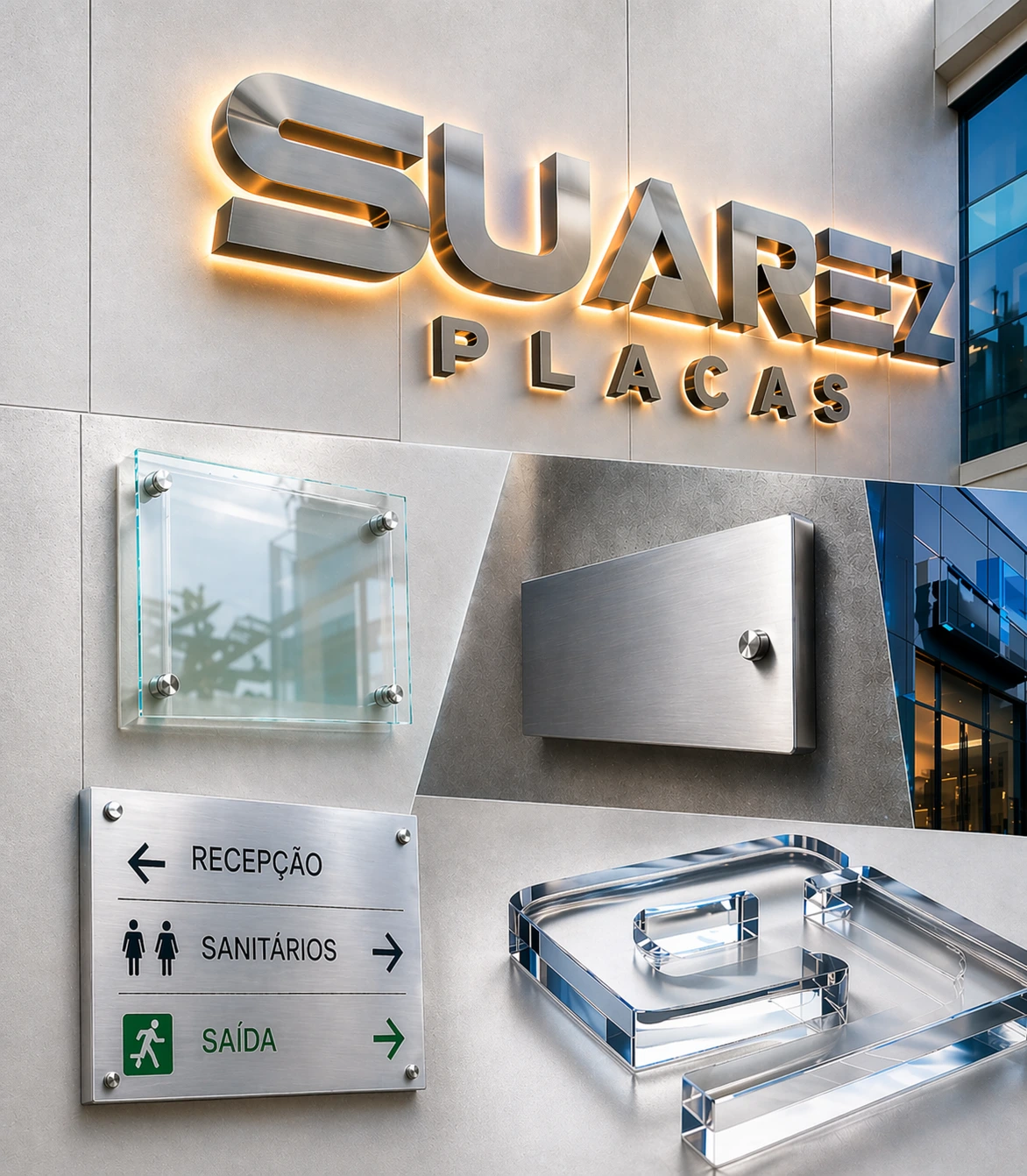 Placas, letreiros e sinalização em São Paulo — Suarez Placas