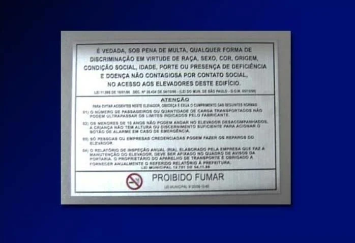 Placa de inauguração em aço escovado gravado SP