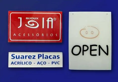 Sinalização em acrílico cristal para clínica São Paulo