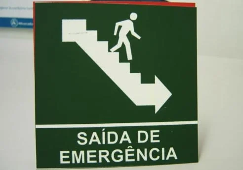 Placa de numeração de vaga de garagem SP